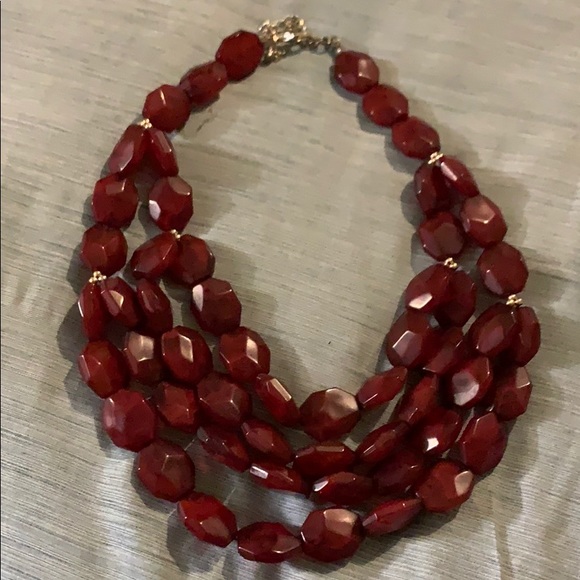 New York & Company Jewelry - Red/burgundy necklace